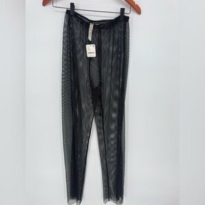 Free people Black Mesh beach Pants
